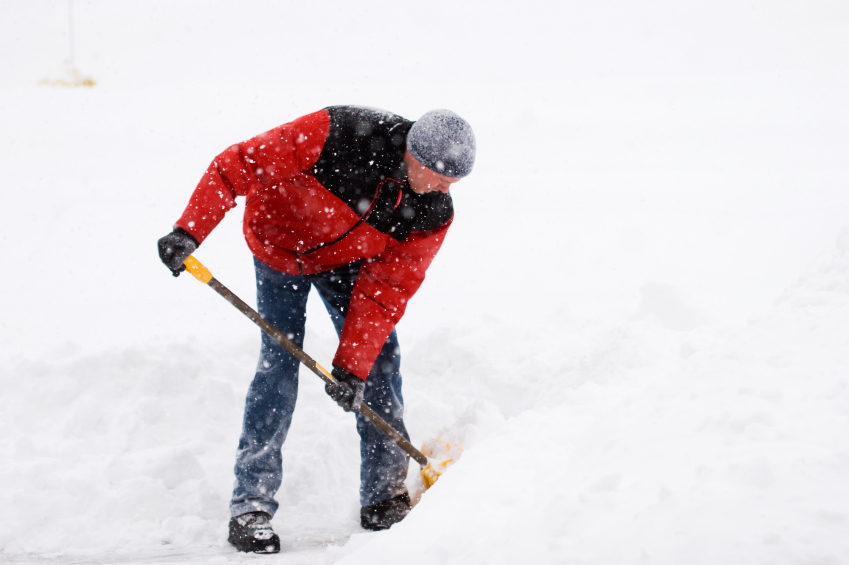 Why does my back hurt after shoveling snow?